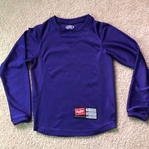 🥎Rawlings softball shirt - purple long sleeve